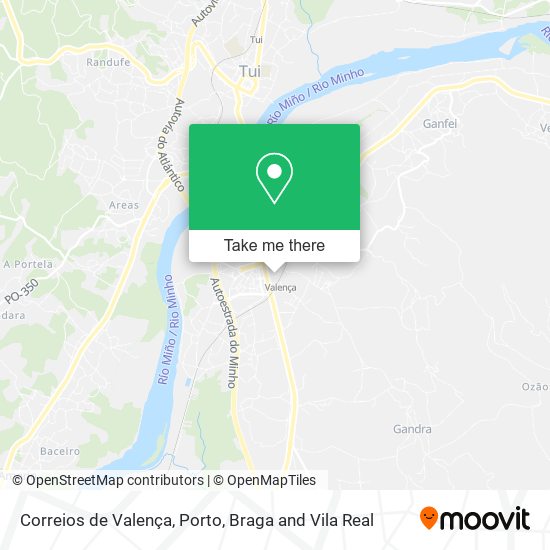 Correios de Valença map