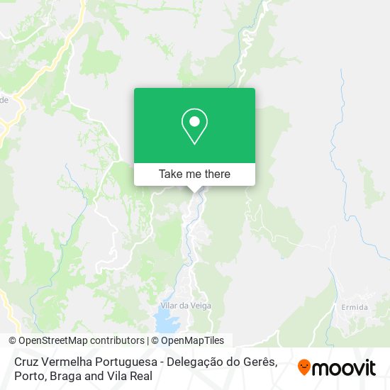 Cruz Vermelha Portuguesa - Delegação do Gerês map