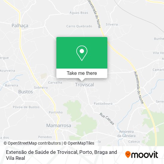 Extensão de Saúde de Troviscal map