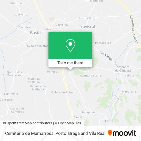 Cemitério de Mamarrosa map
