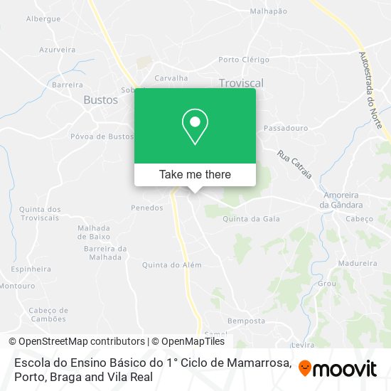 Escola do Ensino Básico do 1° Ciclo de Mamarrosa map