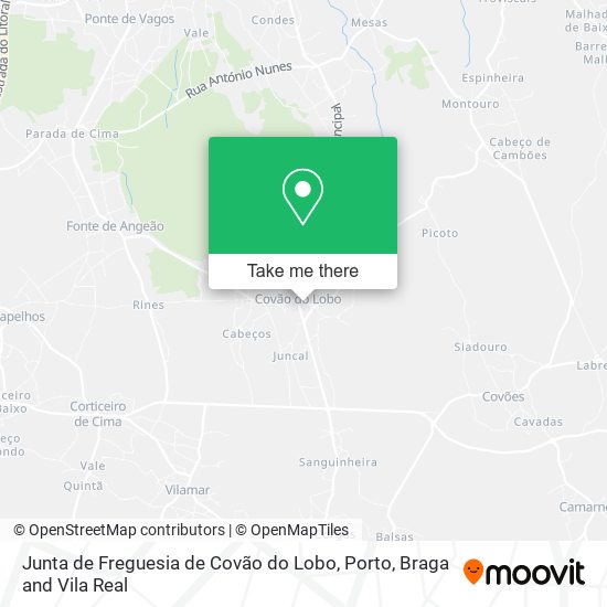 Junta de Freguesia de Covão do Lobo map