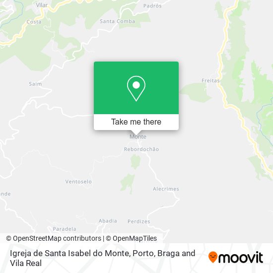 Igreja de Santa Isabel do Monte map