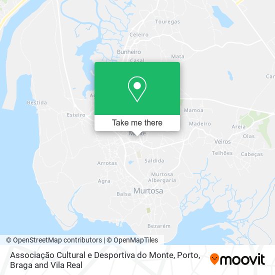 Associação Cultural e Desportiva do Monte mapa