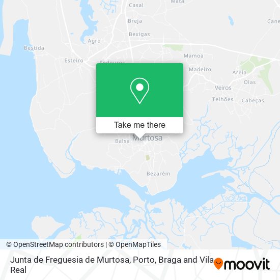 Junta de Freguesia de Murtosa mapa