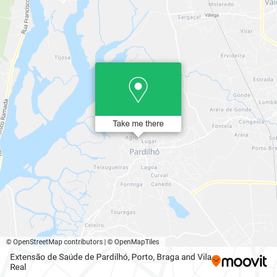 Extensão de Saúde de Pardilhó map