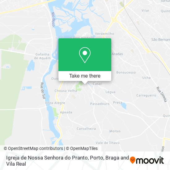 Igreja de Nossa Senhora do Pranto map