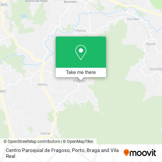 Centro Paroquial de Fragoso mapa