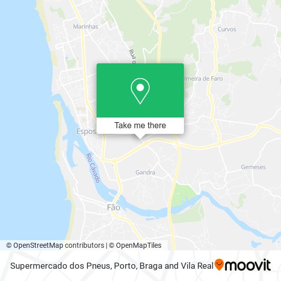 Supermercado dos Pneus mapa