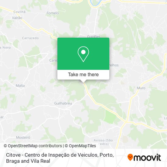 Citove - Centro de Inspeção de Veiculos map