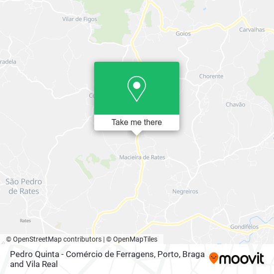 Pedro Quinta - Comércio de Ferragens mapa