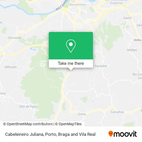 Cabeleireiro Juliana mapa