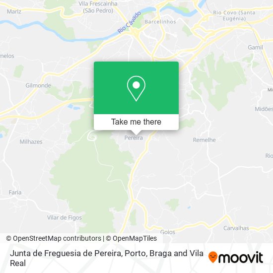 Junta de Freguesia de Pereira map