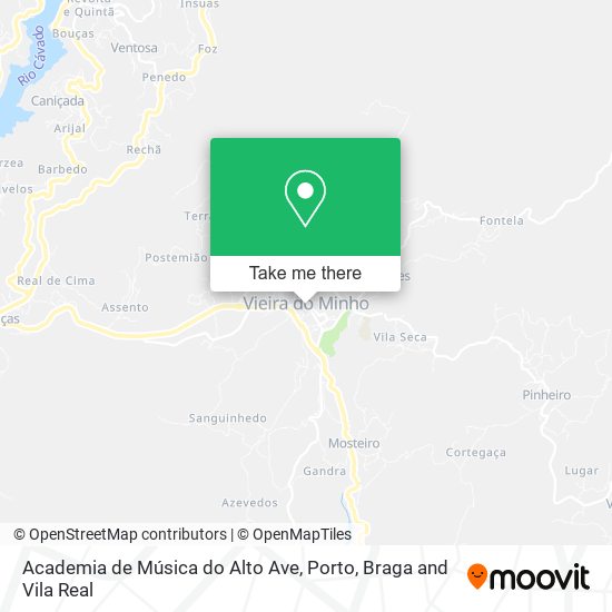 Academia de Música do Alto Ave mapa