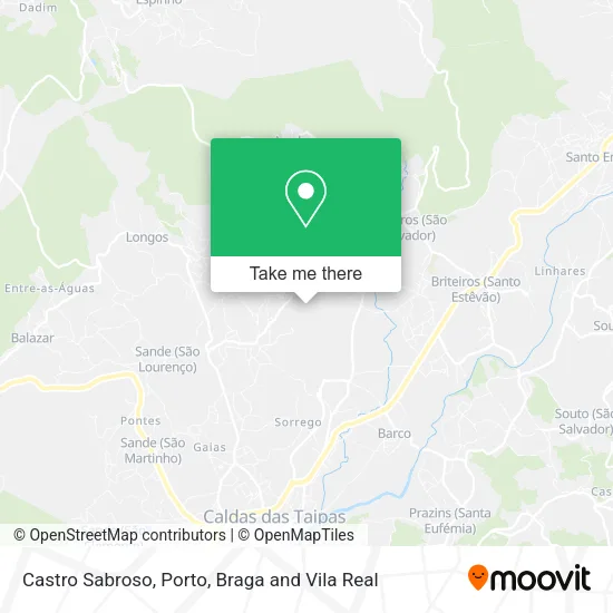 Castro Sabroso map