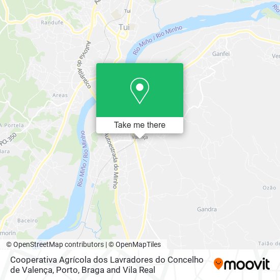 Cooperativa Agrícola dos Lavradores do Concelho de Valença mapa