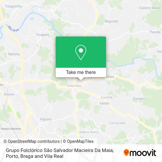Grupo Folclórico São Salvador Macieira Da Maia map