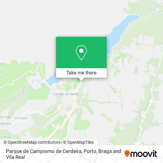 Parque de Campismo de Cerdeira map