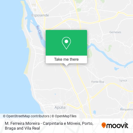 M. Ferreira Moreira - Carpintaria e Móveis map