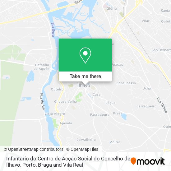 Infantário do Centro de Acção Social do Concelho de Ílhavo mapa