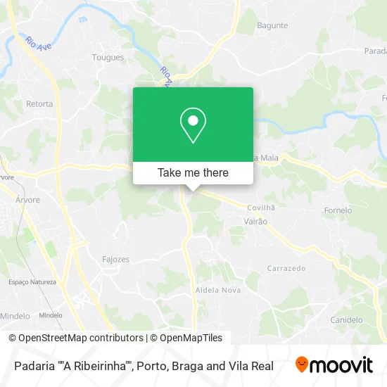 Padaria ""A Ribeirinha"" map