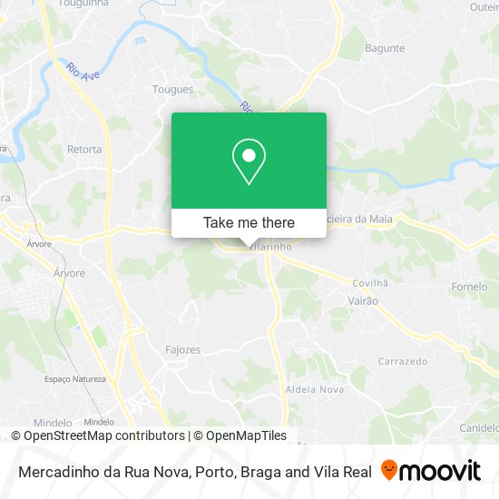 Mercadinho da Rua Nova mapa