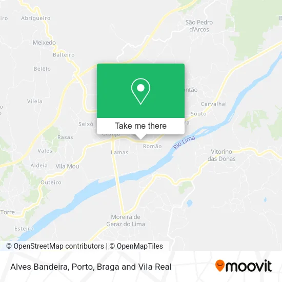 Alves Bandeira map