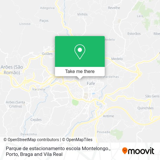 Parque de estacionamento escola Montelongo. mapa