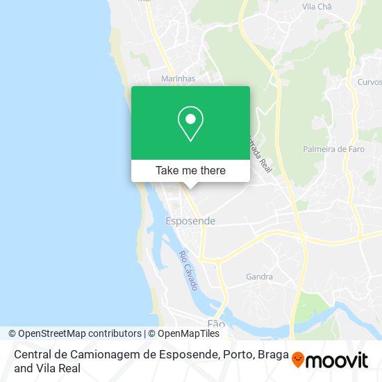 Central de Camionagem de Esposende mapa