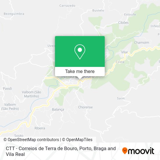 CTT - Correios de Terra de Bouro map