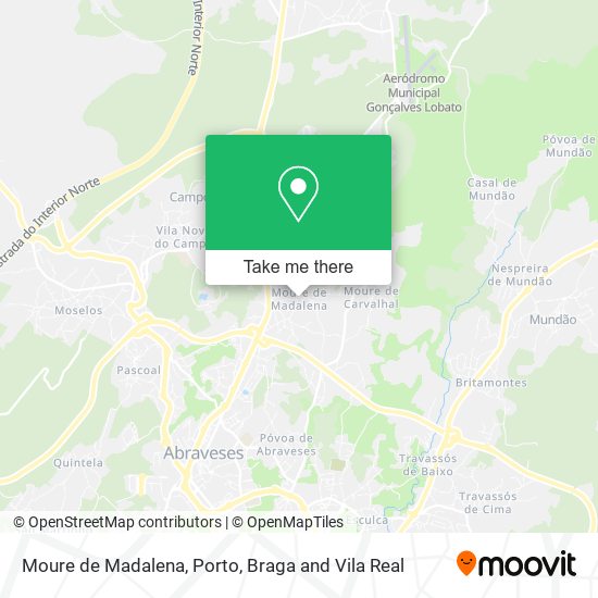 Moure de Madalena mapa