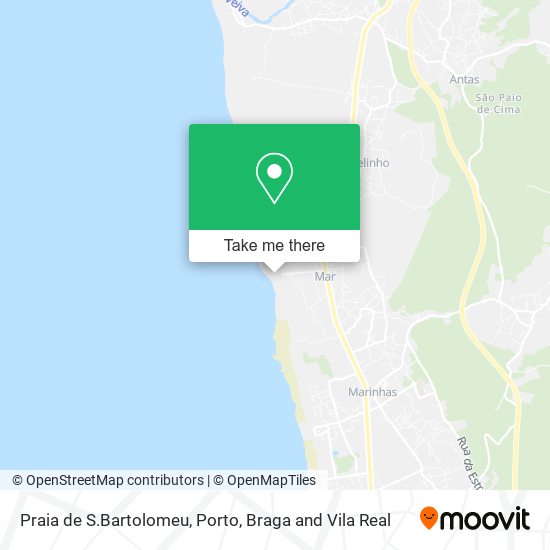 Praia de S.Bartolomeu map