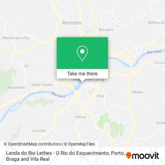 Lenda do Rio Lethes - O Rio do Esquecimento mapa