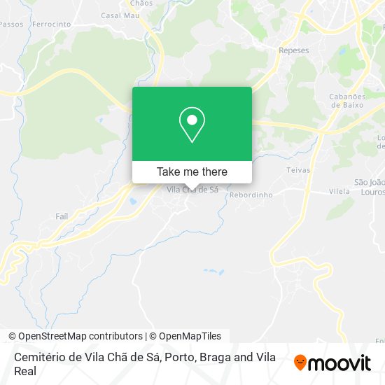 Cemitério de Vila Chã de Sá map