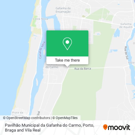 Pavilhão Municipal da Gafanha do Carmo mapa