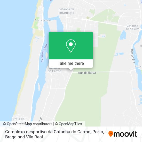 Complexo desportivo da Gafanha do Carmo mapa