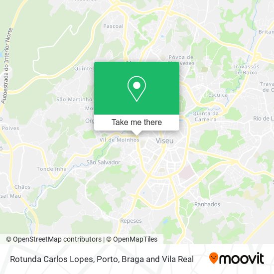 Rotunda Carlos Lopes mapa