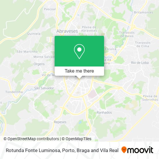 Rotunda Fonte Luminosa mapa