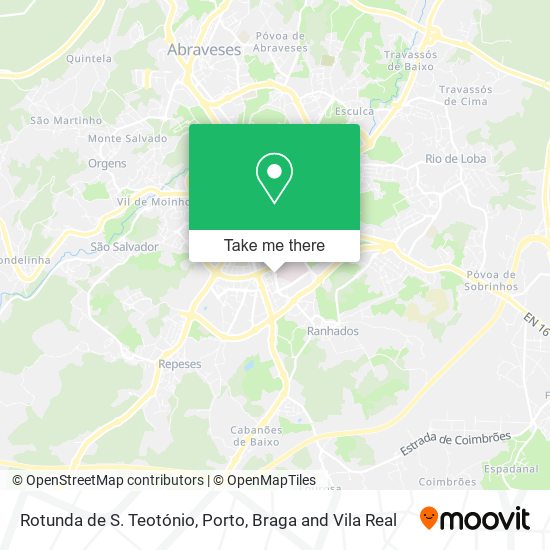 Rotunda de S. Teotónio map