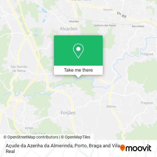 Açude da Azenha da Almerinda mapa