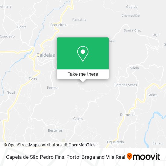 Capela de São Pedro Fins map