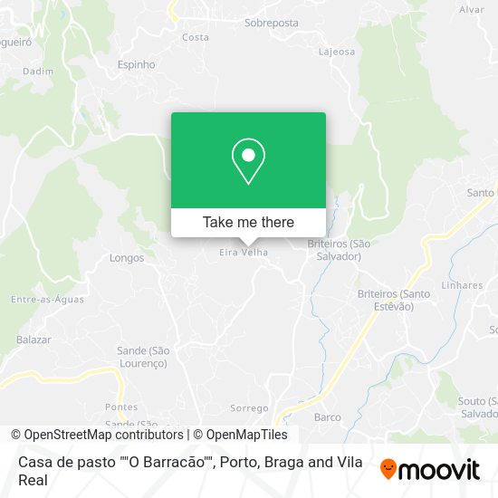 Casa de pasto ""O Barracão"" map