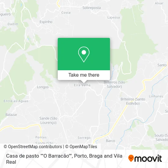 Casa de pasto ""O Barracão"" map