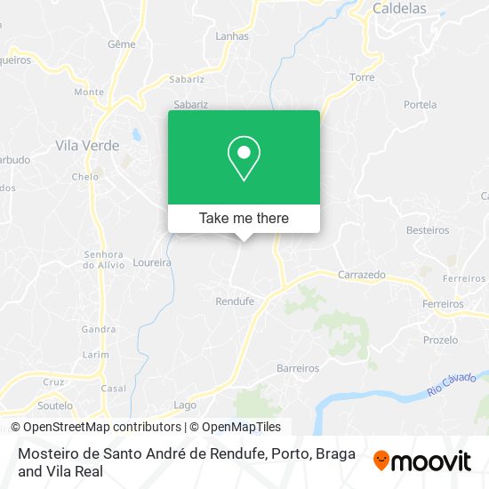 Mosteiro de Santo André de Rendufe map
