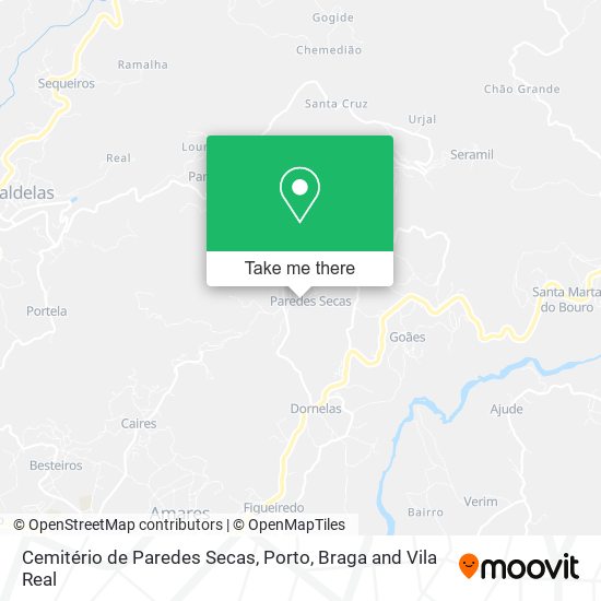 Cemitério de Paredes Secas map