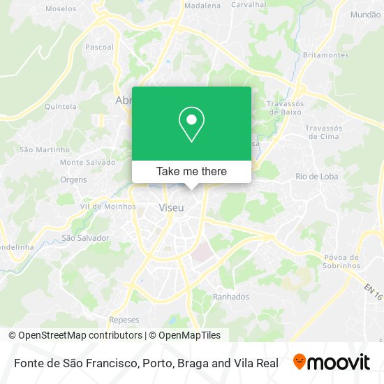 Fonte de São Francisco map