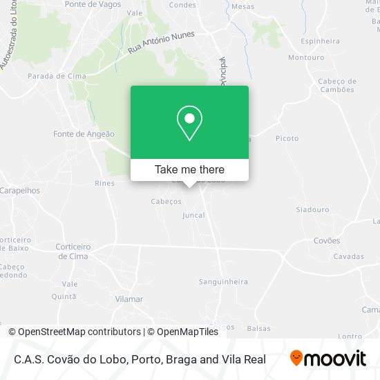 C.A.S. Covão do Lobo mapa