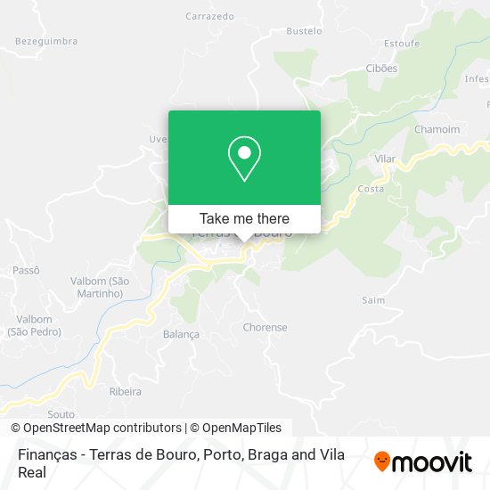 Finanças - Terras de Bouro map
