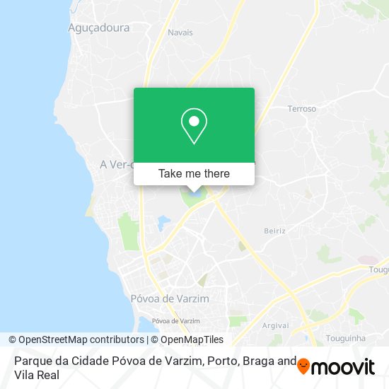 Parque da Cidade Póvoa de Varzim mapa