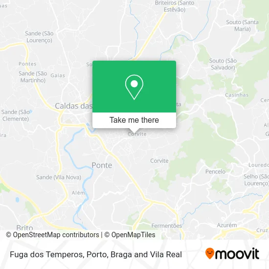 Fuga dos Temperos map